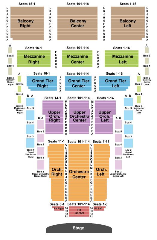 Thelma Gaylord PAT At Civic Center Music Hall Hamilton Seating Chart